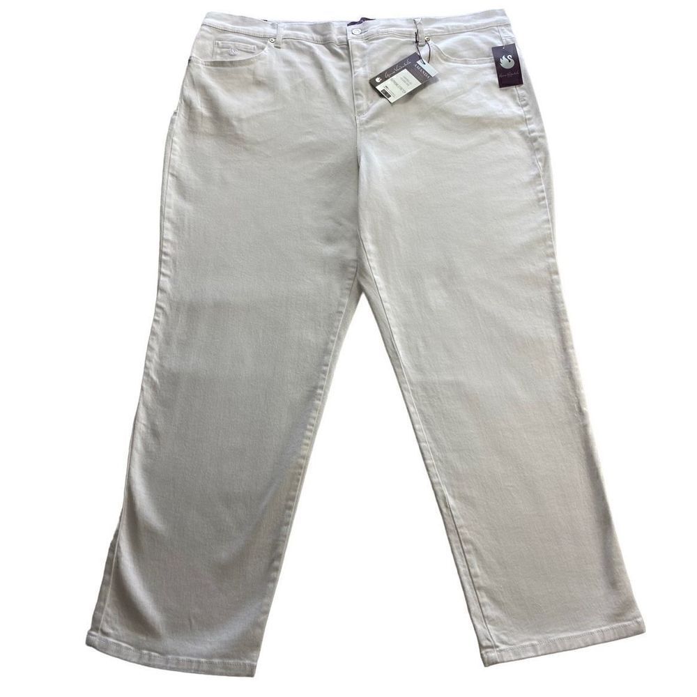 Gloria Vanderbilt 22W Average Amanda Classic White Jeans